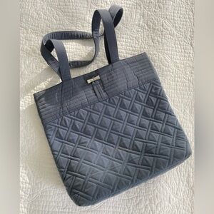 Quilted Vera Bradley Gray Tote Bag